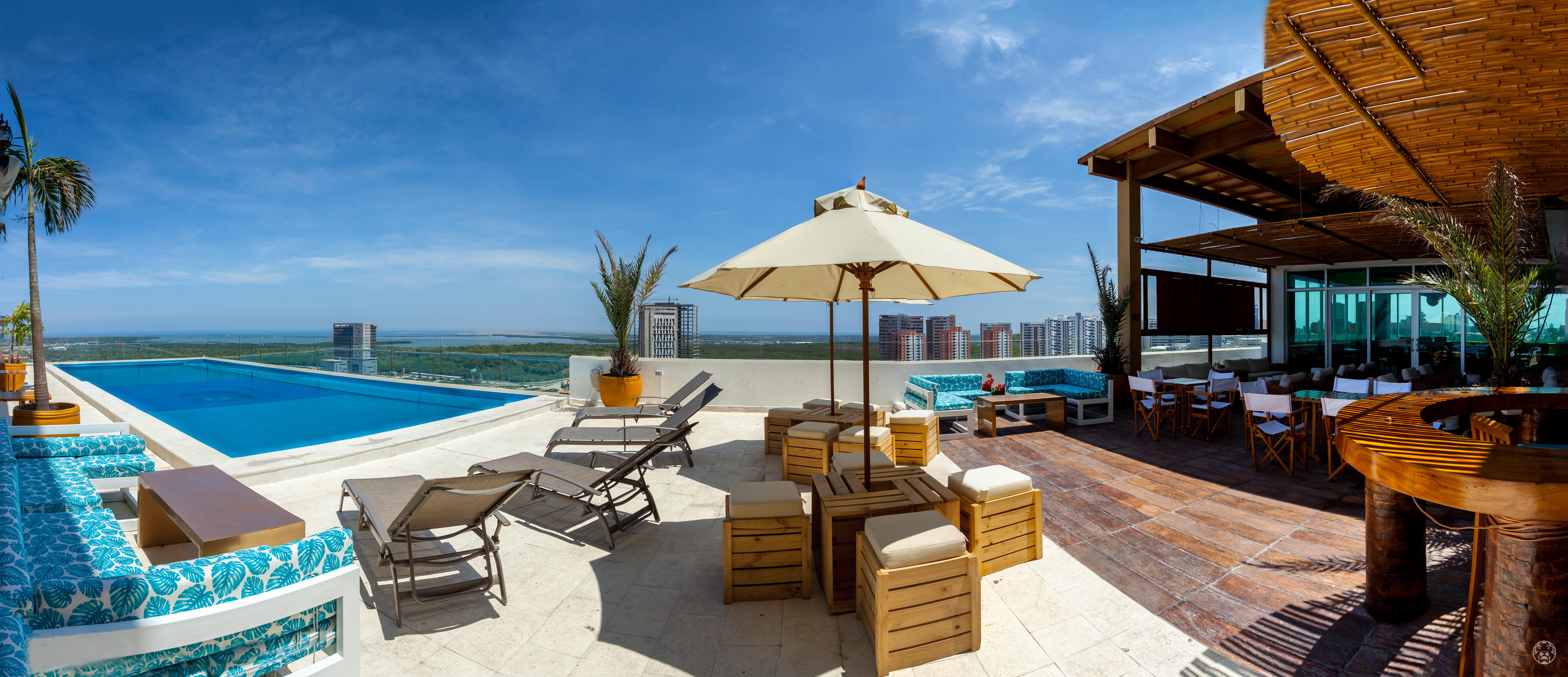 Ghl Collection Barranquilla Hotel מראה חיצוני תמונה Rooftop pool at the hotel